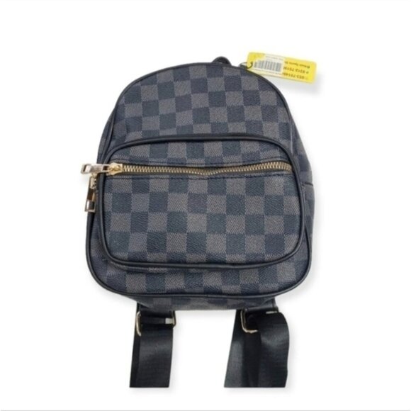 Graphite black and gray mini backpack - Picture 1 of 8